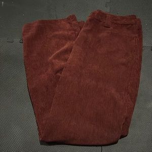 Red Flare Corduroys